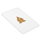 ペイズリーフローラアート・オレンジボホデコール マグネット (右側)