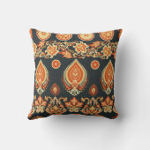 ペイズリーフローラ:東洋の民族シームレス クッション (裏面)