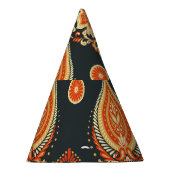 ペイズリーフローラ：東洋の民族シームレス パーティーハット (右)