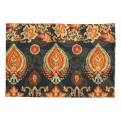 ペイズリーフローラ:東洋の民族シームレス 枕カバー (裏面)