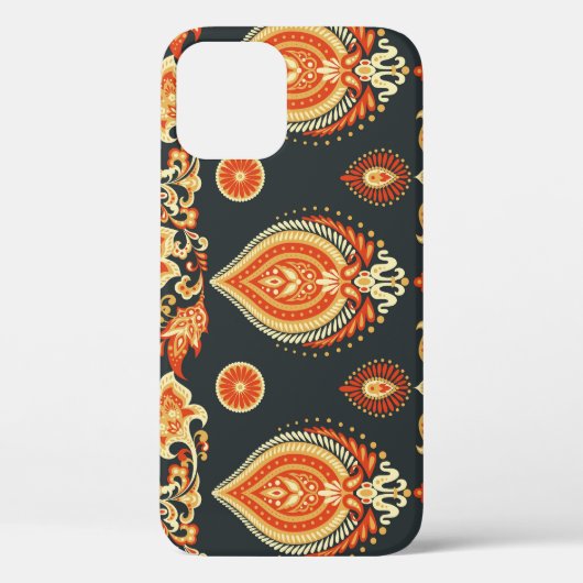 ペイズリーフローラ：東洋の民族シームレス Case-Mate iPhoneケース (裏面)