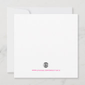 ペイズリーブライダルシャワー招待 招待状 (裏面)