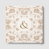 ペイズリーベージエステモダンティックTan Brown Init. ゲストブック (裏面)