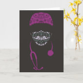 ペイズリーメッドマスクカード カード (黄色い花)