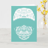 ペイズリーメッドマスクカード カード (黄色い花)