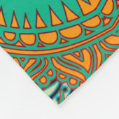 ペイズリーモザイクパターンI +あなたのアイディア フリースブランケット (角)