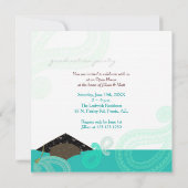 ペイズリーモダン卒業写真発表 招待状 (裏面)