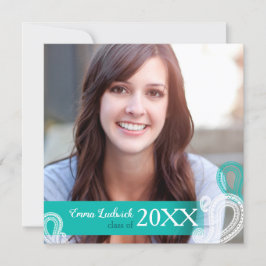 ペイズリーモダン卒業写真発表 招待状