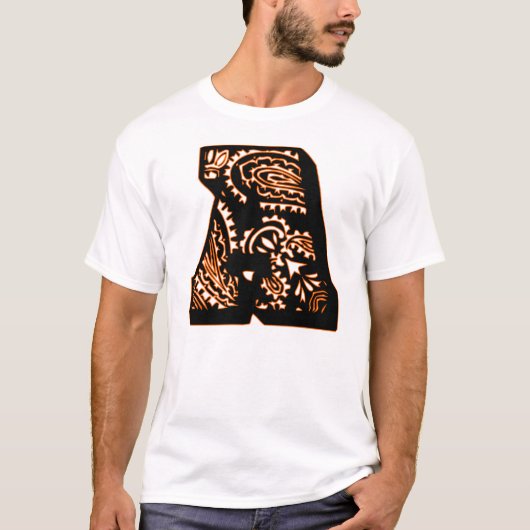 ペイズリーモノグラム – A Tシャツ (正面)