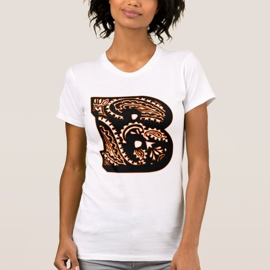 ペイズリーモノグラム – B Tシャツ (正面)