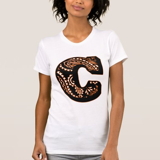 ペイズリーモノグラム – C Tシャツ (正面)