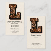 ペイズリーモノグラム – L 名刺 (正面/裏面)