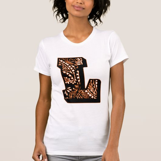 ペイズリーモノグラム – L Tシャツ (正面)