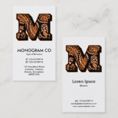ペイズリーモノグラム – M 名刺 (正面/裏面)