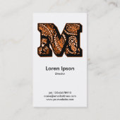 ペイズリーモノグラム – M 名刺 (裏面)