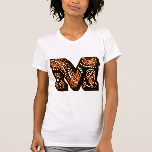 ペイズリーモノグラム – M Tシャツ (正面)