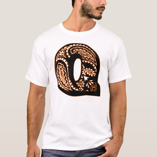 ペイズリーモノグラム – Q Tシャツ (正面)