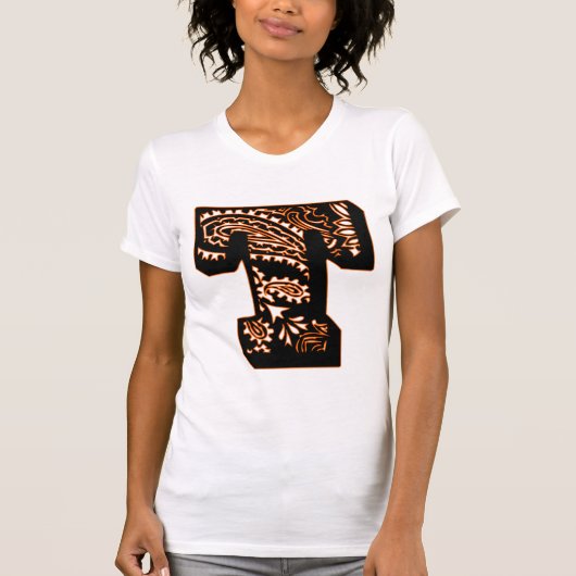 ペイズリーモノグラム – T Tシャツ (正面)