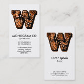 ペイズリーモノグラム – W 名刺 (正面/裏面)