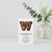 ペイズリーモノグラム – W 名刺 (スタンド正面)