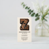 ペイズリーモノグラム – Z 名刺 (スタンド正面)