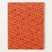 ペイズリーレッドファミリーのカウントダウンにクリスマスプランナー プランナー手帳 (裏面)