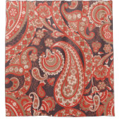 ペイズリーヴィンテージシームレスパターン。幻想的な花 シャワーカーテン (正面)