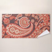 ペイズリーヴィンテージシームレスパターン。幻想的な花 バスタオル (バスタオル)