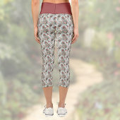 ペイズリーヴィンテージルックバラブルガンディーグリーンハウスホテル カプリレギンス