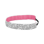 ペイズリー入り手描き柄ヘアバンド アスレチックヘッドバンド (右)