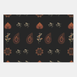 ペイズリー包装紙 ラッピングペーパーシート