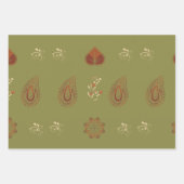 ペイズリー包装紙 ラッピングペーパーシート (正面3)