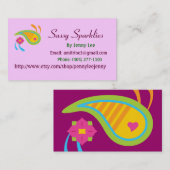 ペイズリー名刺 名刺 (正面/裏面)