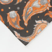 ペイズリー型 フリースブランケット (角)