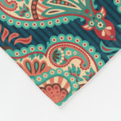 ペイズリー型 フリースブランケット (角)