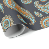 ペイズリー型 ラッピングペーパー (ロールコーナー)