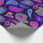 ペイズリー完かわいらし全 ラッピングペーパー (角)