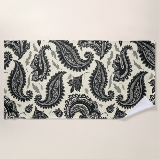 ペイズリー宮殿 ビーチタオル (正面)