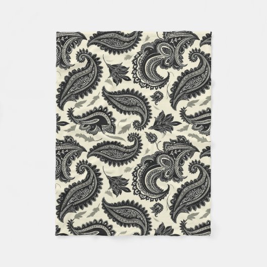 ペイズリー宮殿 フリースブランケット (正面)