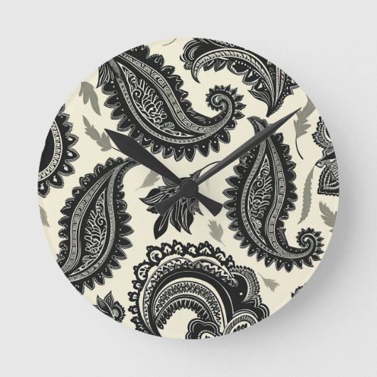 ペイズリー宮殿 ラウンド壁時計 (正面)