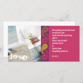 ペイズリー日付の保存 セーブザデート (正面/裏面)