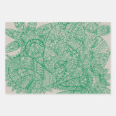 ペイズリー曼荼羅 ラッピングペーパーシート (正面2)