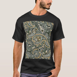ペイズリー東洋民族、ヴィンテージシームレス。 Tシャツ