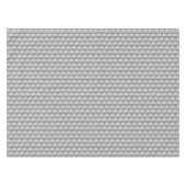 ペイズリー柄、シルバーグレー/グレーと白 テーブルクロス (正面(横))