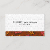 ペイズリー柄 | ドット柄 名刺 (裏面)