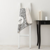 ペイズリー模様インクモノ名シェルパ毛布 シェルパブランケット (インサイチュ)