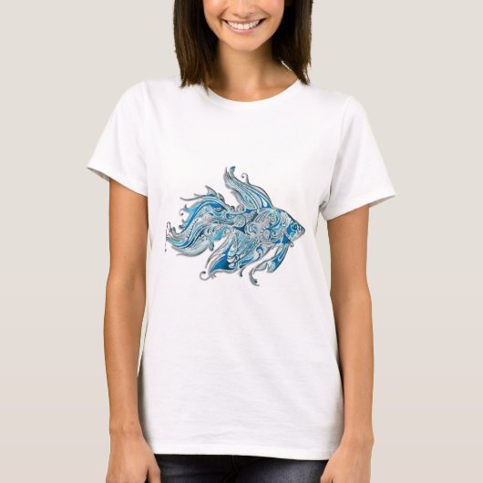 ペイズリー流魚 Tシャツ (正面)