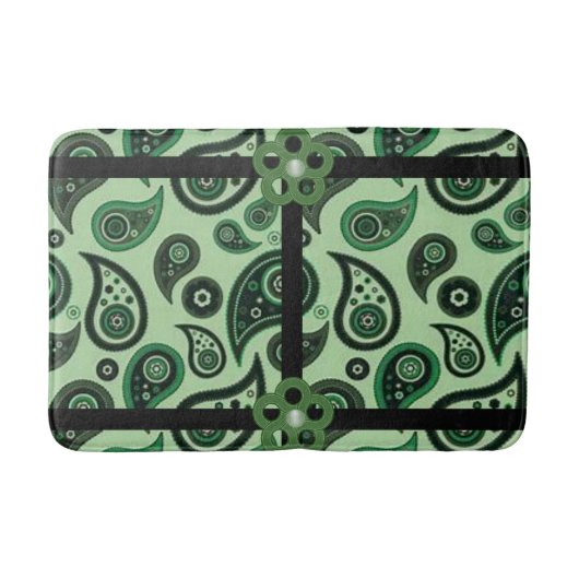 ペイズリー浴室浴場 バスマット (正面)