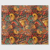 ペイズリー海 ラッピングペーパー (フラット)