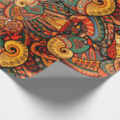 ペイズリー海 ラッピングペーパー (角)